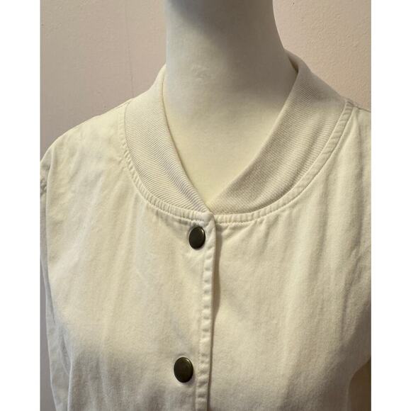 XiRENA Cotton Twill Bomber Varsity Jacket Size M (minimalist streetwear) - Picture 2 of 6